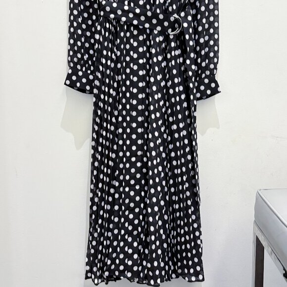 Michael Kors Dot Georgette Shirtdress - Picture 3 of 5